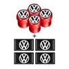 WHAQY1 2026 Hot For VOLKSWAGEN VW Auto Wheel Tire Valve Stem Caps Cover & 3D Epoxy Car Interior Decorative Stickers For Volkswagen Tigu
