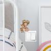 Wholesale of Cartoon Garland Girl Deer Hugging Children's Room Home Wall Switch Decorative Stickers