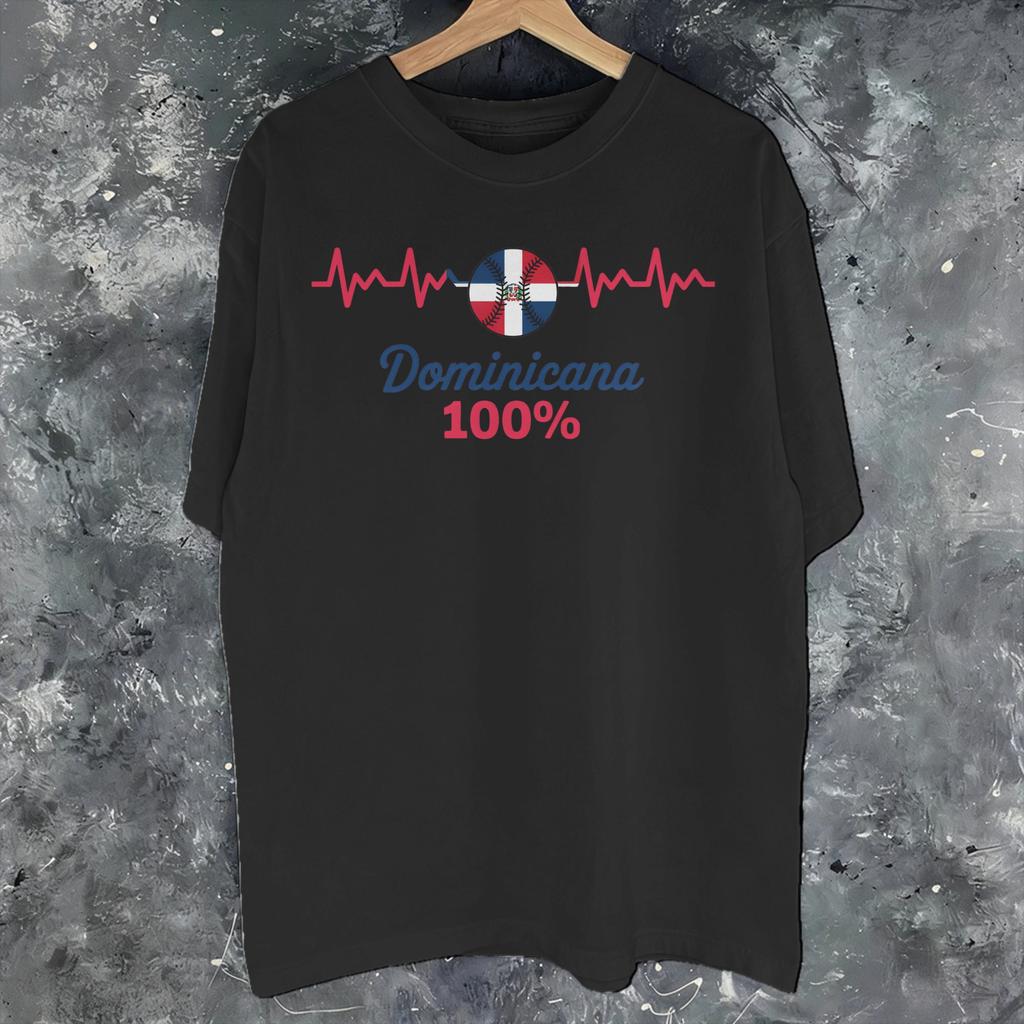 Unisex Women Graphic Print Dominican Republic Tee T Shirt Pure Cotton Tshirts Clothes