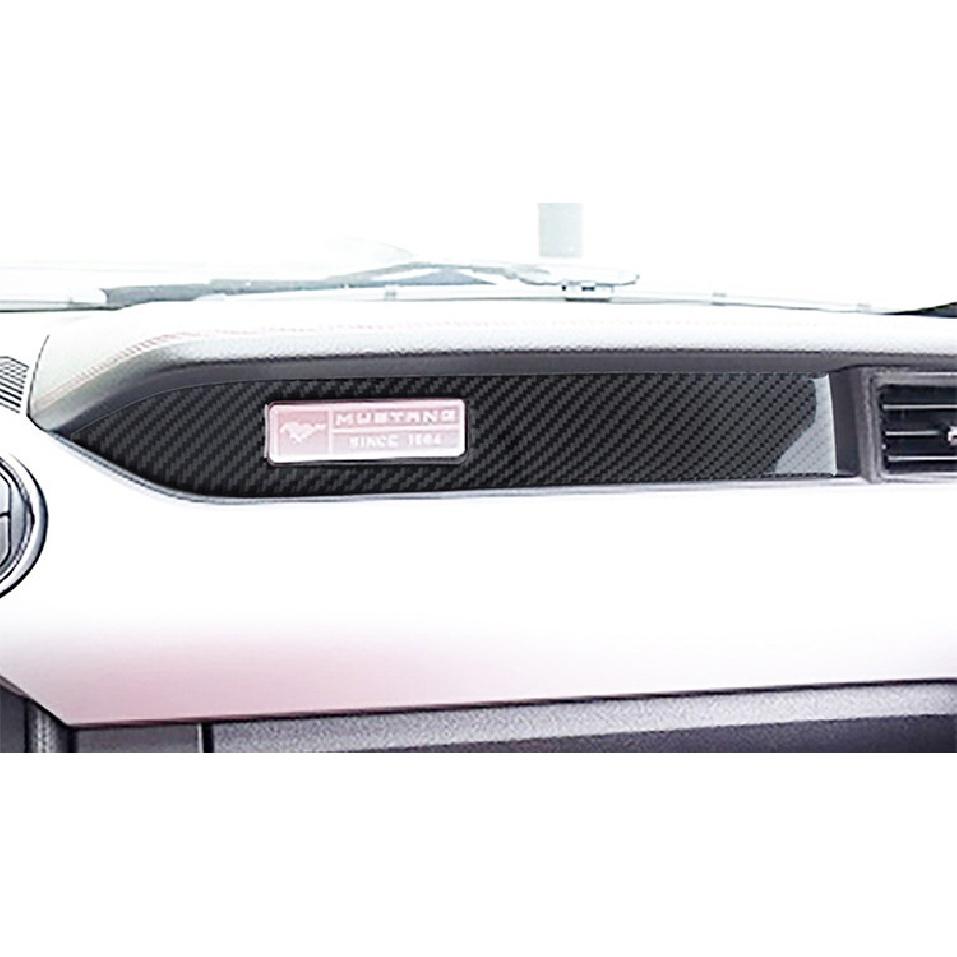 Наклейка из углеродного волокна для приборной панели автомобиля, декоративная полоса для внутренней отделки, рамка для Ford Mustang 2005-2022