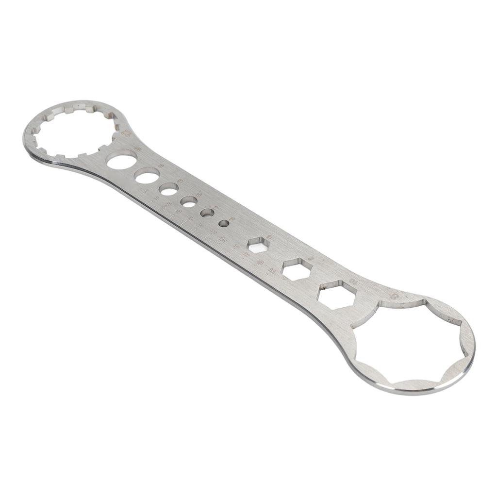 Removal and Installation Wrench Spanner Tool 8T‑12T Front Fork Repair Tool Stainless Ste