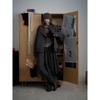 Trendy Unisex Retro Washed Metal Bit Workwear Jacket - Winter Stand Collar Cotton Coat