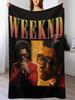 Иллюстрация Радость ЛетаПлед The Weeknd Туристический Мягкий Плюшевый Плед для Дивана Милые Клетчатые Пледы