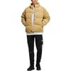 Adidas Solid Color Logo Embroidered Stand Collar Long Sleeve Down Jacket Men Outerwear Light-Khaki HN2124