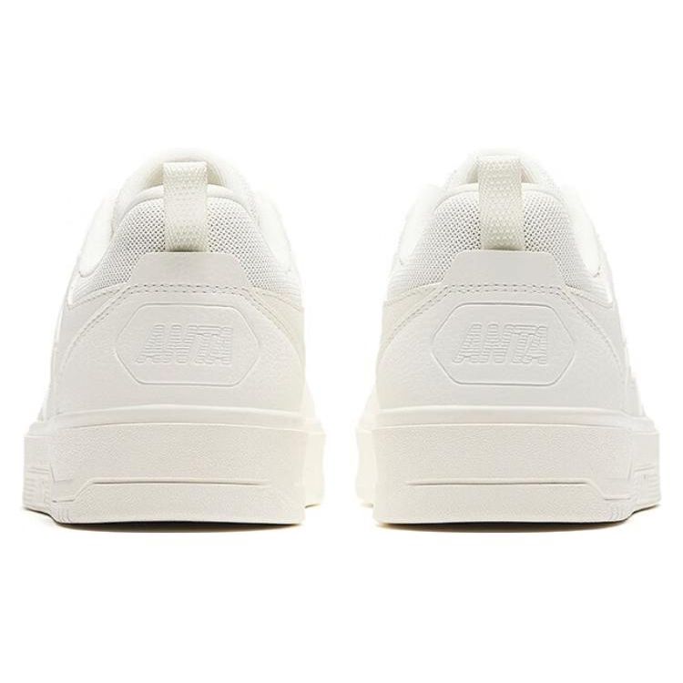 Anta Comfortable Versatile Wear-Resistant Non-Slip Low-Top Skate Shoes Women Sneaker White 122348011-1