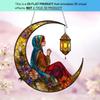 1pcs Ramadan Window Door Sign Hanging Decoration-Eid Mubarak & Happy Mawlid Al Nabi Ramadan 2D Acrylic Festival Decoration