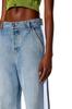 Diesel Women's Loose Fit Denim Pants, Size 24, Indigo Blue, A119480EMAG