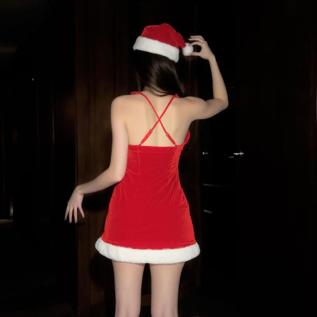 Sexy Lingerie Sexy Christmas Bunny Uniform Seduction Nightclub Passion New Year's Day Suit New Year's Robe Short Robe