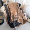 New Luxury Cashmere Plaid Rose Scarf Winter Women Pashmina Shawls Warm Blanket Wraps Female Thick Scarves Bufanda Scarf