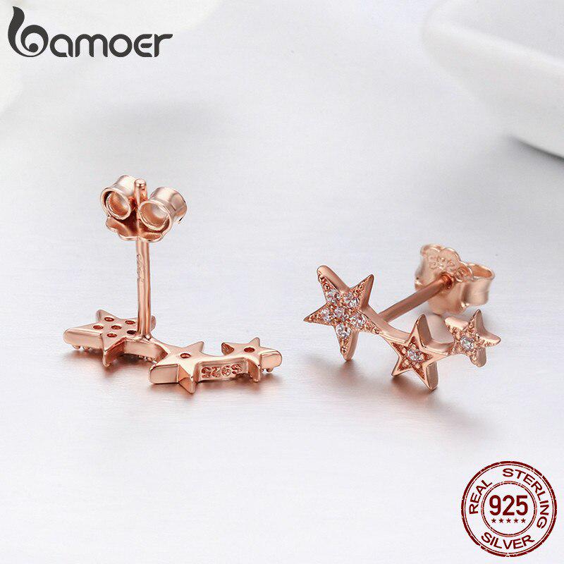Женские сережки BAMOER из стерлингового серебра