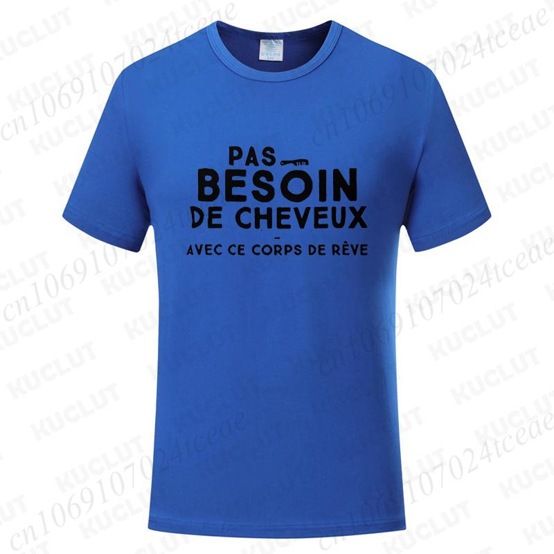 No Need for Hair with This Dream Body T Shirt for Unisex Funny French Humor Graphic Y2k Tops Father's Day Gift Summer Short Sleeve