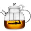 Pokaro Tea Large Capacity Ethnic-Style Glass Teapot, Heat-Resistant Borosilicate Glass Kettle with Glass Tea Strainer, Direct Heat Safe, Dragon Head