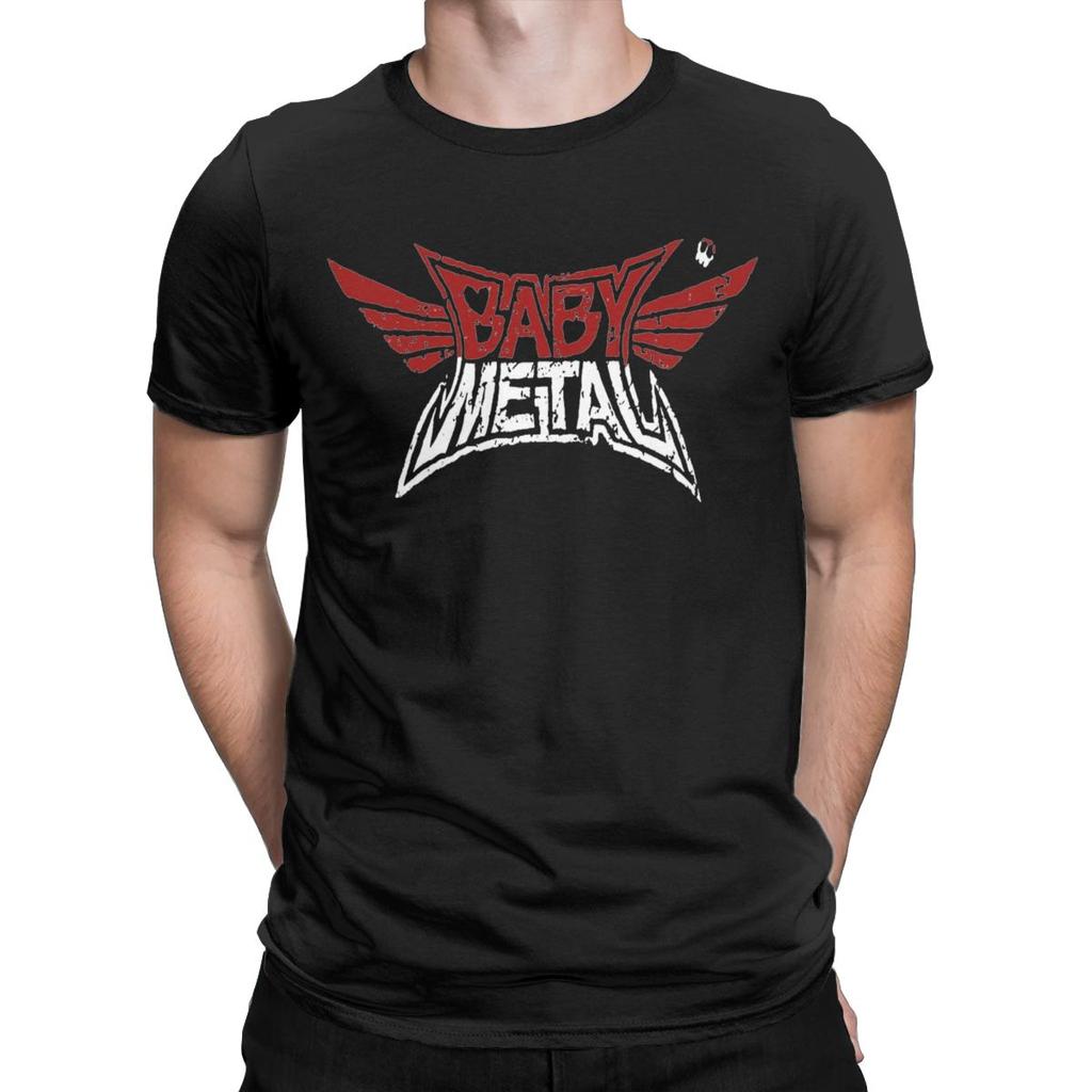 Babymetal Men's T Shirts Vintage Tee Shirt Short Sleeve Crewneck T-Shirts 100% Cotton Plus Size Clothes