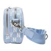New MLB Monogram Collection Polyester Combo Bag Camera Bag Crossbody Bag Shoulder Bag Unisex Haze Blue White 3ACRS022N-50BLL