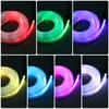 Car Interior Strip Light 4m 12V Remote Control Auto Inside Ambient Light 7Color LED RGB Dash Light Waterproof Car USB Neon Light