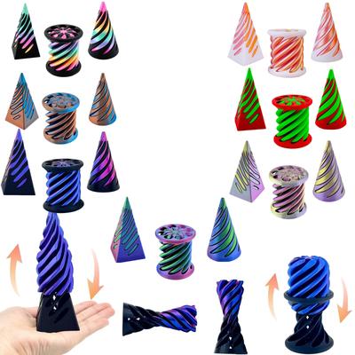 Набор из 3 конусов, Спиральные игрушки, Пирсинг-игрушки