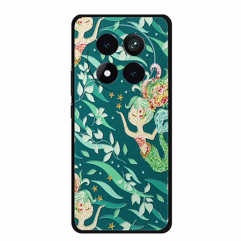 3D Emboss Case For Xiaomi Redmi Note 15 Phone Case Flowers Black Silicone Soft Back Cover Coque For Redmi Note 15 Pro Plus Case