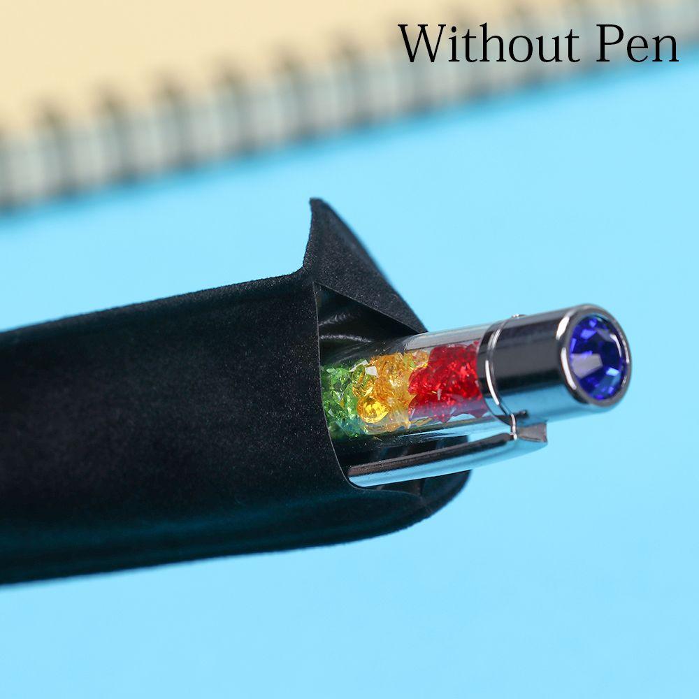 2/5 шт. Канцелярские товары Флок-ткань Деловые дела Пенал Чехол Бархатный Чехол для ручек