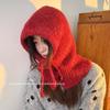 Warm Knitted Balaclava: Autumn/Winter Pullover Hat and Scarf Combo