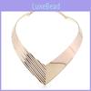 Creativity Shaped V Metal Women Collar Necklace With Fashion Geometric Design