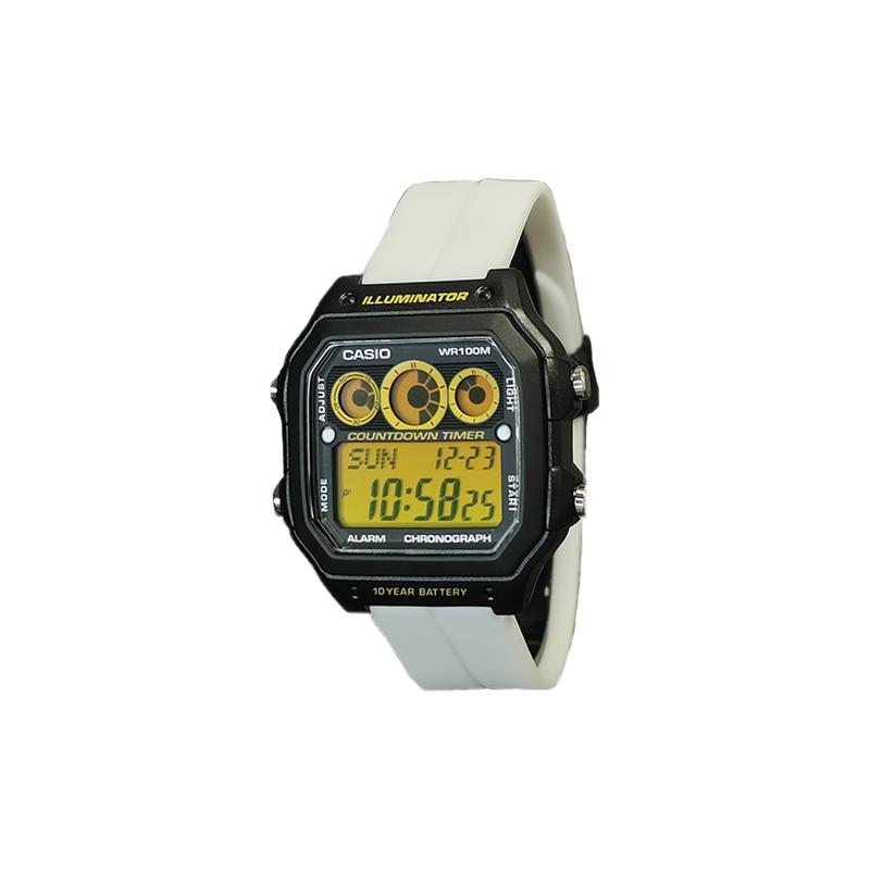 Casio Индивидуальные часы модифицированная серия оранжевое стекло черный пластиковый корпус водонепроницаемые 100 метров AE-1300WH-1A modified-Haoyue AE-1300WH-1A