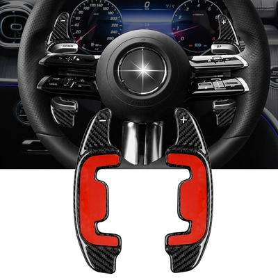 Подрулевой переключатель из углеродного волокна, совместимый с E53 SL43 55 63 Roadster E53 GT43 53 63 EQE EQS GLS63 GLE53 63S Удлинитель рулевого колеса