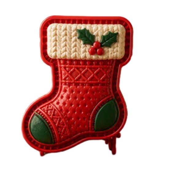 Decorative Pastry Stampers Christmas Mini Pie Mold for Hand Pies, Holiday Gingerbread Man House Santa Claus Nonstick Press Baking Tools Dough Cookies,