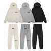 ESSENTIALS Fear of God FOG Плюс Бархатный Худи и Спортивные Штаны с Термотрансферной Печатью Флоком