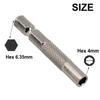 1/4\" 6.35mm Handle Screwdriver Adapter Chrome-vanadium Steel