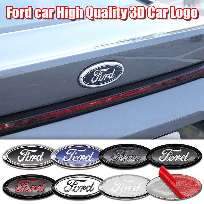 17.5cm 22.5cm ABS Car Front Rear Badge Emblem Replacement For Ford Edge Ranger Roush Focus Fusion Mondeo Kuga Tuning Accessory UR1