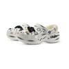 Crocs Classic Platform Clog Happy Graffiti EVA Cloud Cartoon Cute Hole Shoes Women's White
