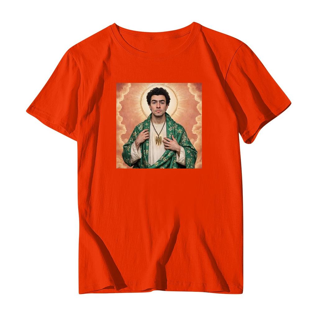 Повседневная модная спортивная футболка с круглым вырезом и принтом унисекс с коротким рукавом