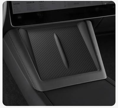 Для TESLA Model 3 2025 2025 Highland Беспроводная зарядка Силиконовая подставка Model3+ Центральная консоль Ящик для хранения Подлокотник Нижний коврик