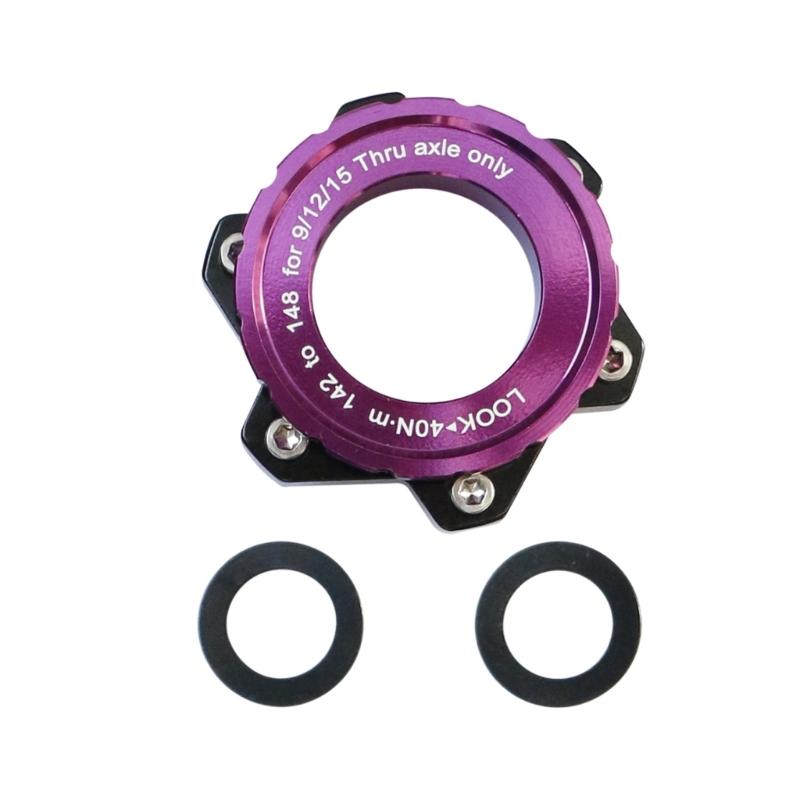 Brake Disc Center Lock Hub Boosts Adapter Cycling Hub Conversion Adapter Center Lock to 6-holes Adapter Easy to Install