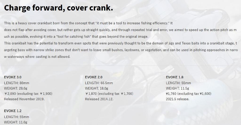 Deps Evoke 3.0 Crank Bait 80mm 28 Grams Floating Lure 06 (6064)