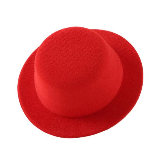 Felt Mini Top Hats Small Snowman Decoration for Christmas Dolls DIY Projects Handmade Baby Toppers Garland Decor