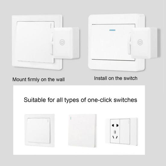 Smart Wireless Light Switch Controller with Remote Control Long Sensing Range No Wiring Required Turn Off Lights Artifact Smart Switch Button