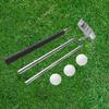 Golf Putter Push Rod Classic Folded Equipment Traveling with 3 Balls for