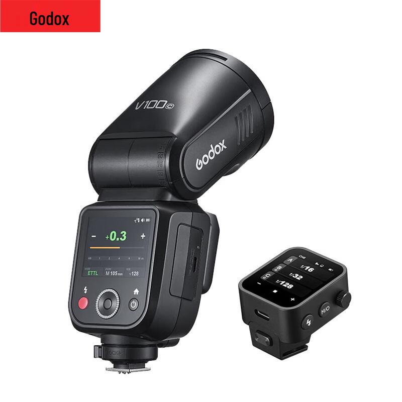 Godox V100 TTL Вспышка для камеры с сенсорным экраном