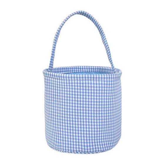 Пасхальное ведерко в клетку для детей, сумка для хранения в детской, подарочная корзина для новорожденных с ручкой для вечеринок по поиску пасхальных яиц