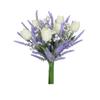 Artificial Flower Plastic Lavender Tulip Arrangement Spring Flower Decoration Home Kitchen Table Center Decoration 12 Pieces