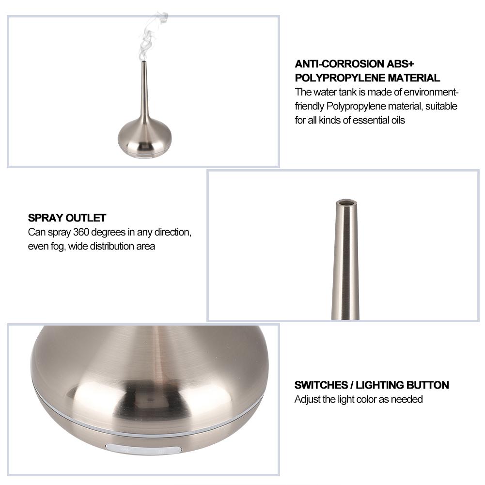 120ml Humidifier Aromatherapy Diffuser 7 Colors LED Night Light Air Humidifier