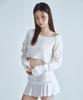 FOUR YOUNG Pocket Crop Knit Ivory