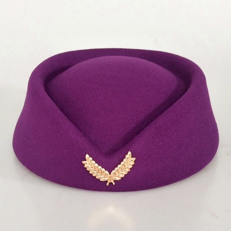 Шляпа стюардессы Костюм для косплея стюардессы Бортпроводницы Прямая трансляция Сценическое выступление Здание Собственность