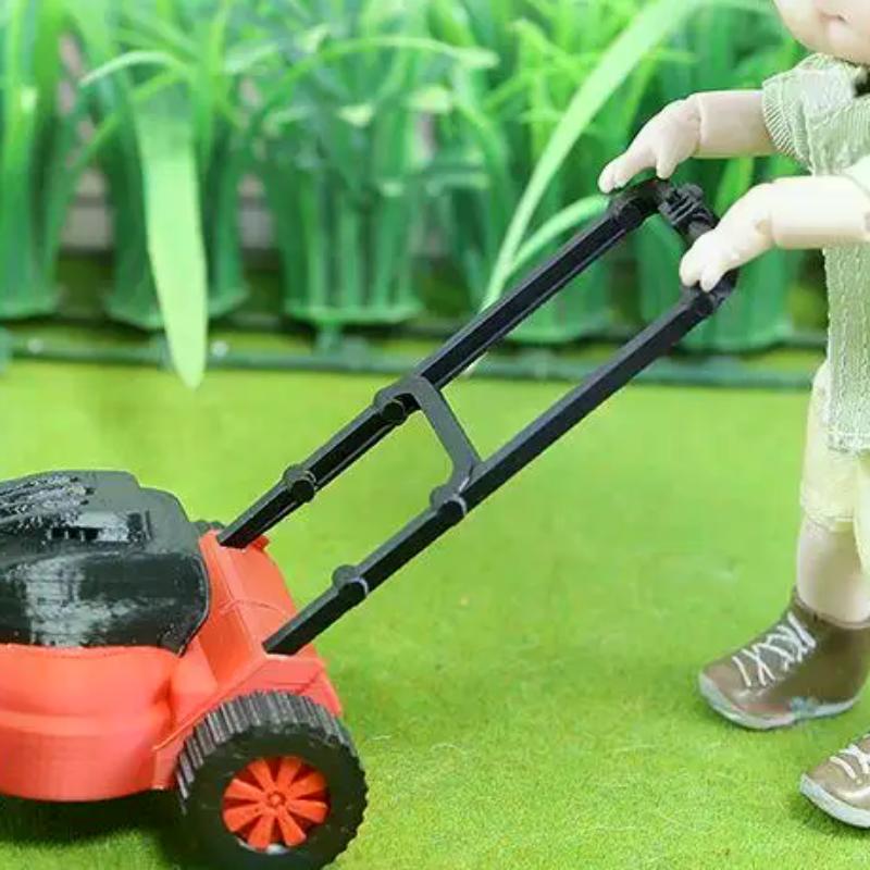 1 шт. Миниатюрные мебельные аксессуары 1:12 1:18 Кукольный домик Модель газонокосилки Симуляция Детская садовая косилка Игрушка Инструмент для ремонта