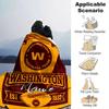 Washington Football Team Logo Customized Your Name Blanket Lightweight And Comfortable Warm Blanket Suitable For Bed Home Chair Office Sofa Camping