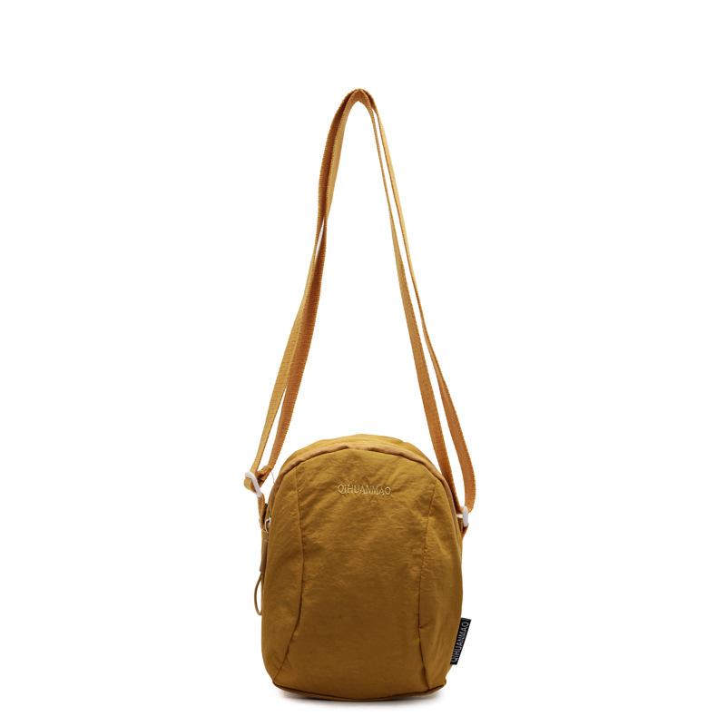 Versatile small bag Crossbody bag Women's casual canvas bag Light commuter cloth bag Men's mobile phone bag