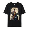 Doberman Dog Samurai Japanese Retro Ukiyo E Warrior Doberman T Shirt Men 100 Cotton Mans Camiseta Masculina Vintage