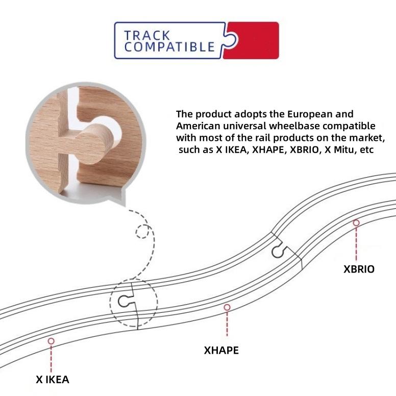 Поезд Тони EMU детская игрушка совместимая деревянная дорожка для езды на лошадях кукла Маленький человек
