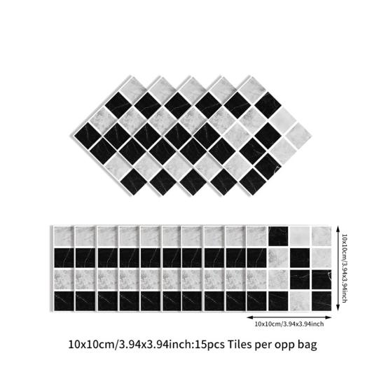15шт 3D наклейка водонепроницаемая мозаика настенная анти-масло кухня ванная комната DIY декор